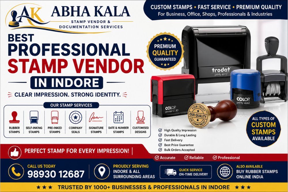 Best Professional Stamp Vendor in Indore