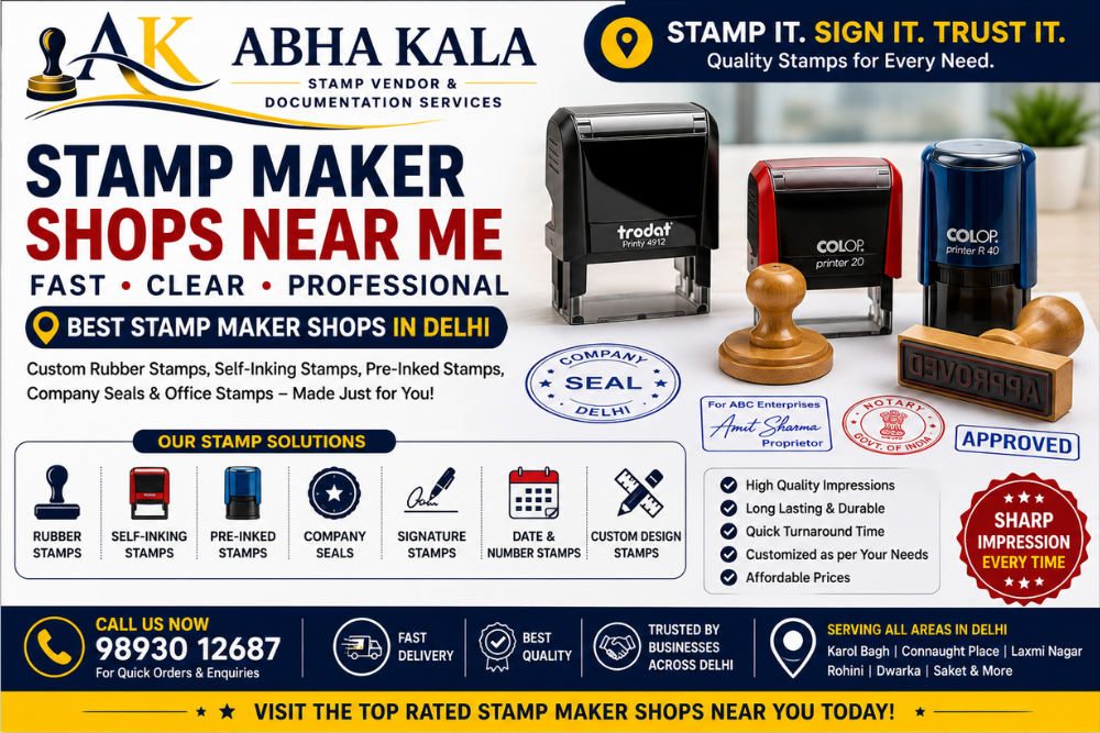 Stamp Maker Shops Near Me:Best Stamp Maker Shop