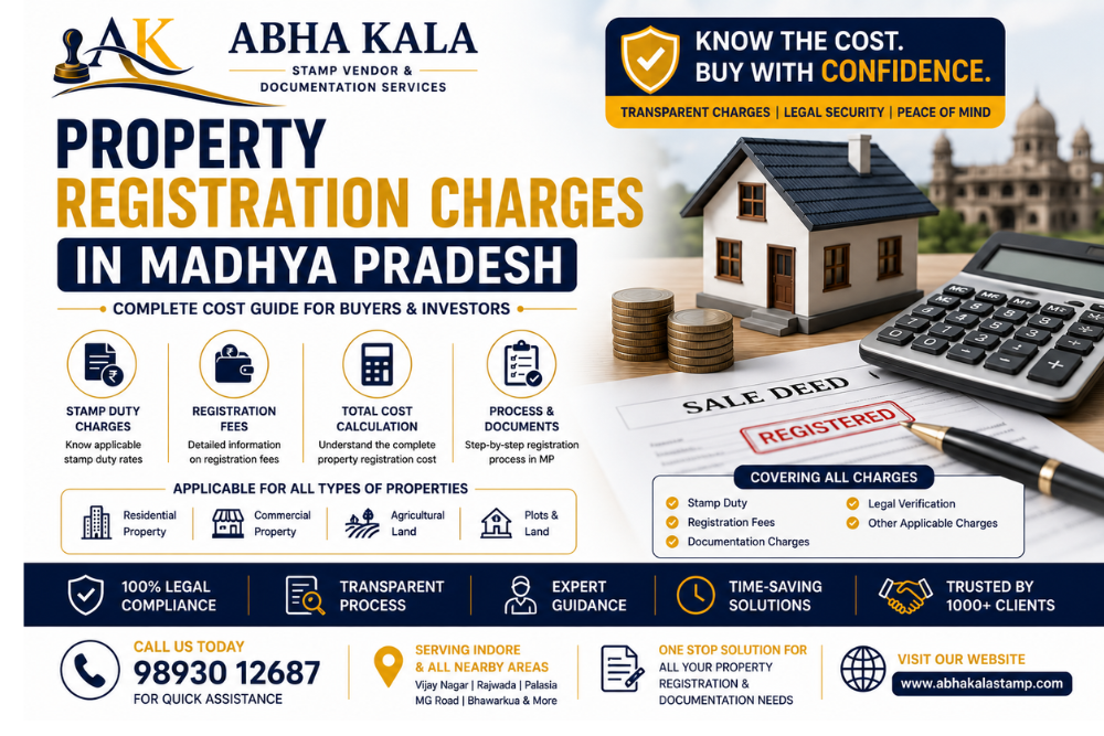 Property Registration Charges in Madhya Pradesh
