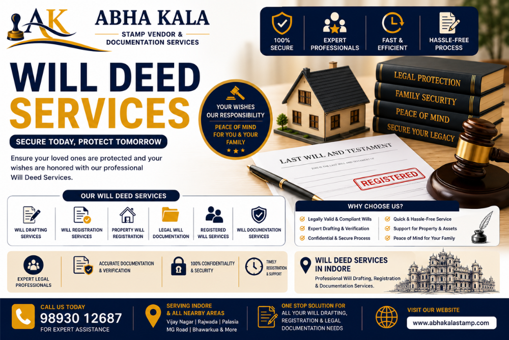 Will Deed Services: Complete Guide to Will Drafting, Registration, and Legal Documentation