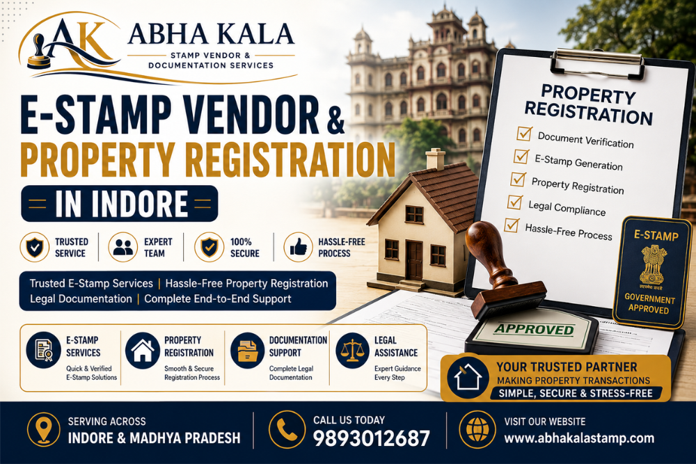 E-Stamp Vendor & Property Registration in Indore