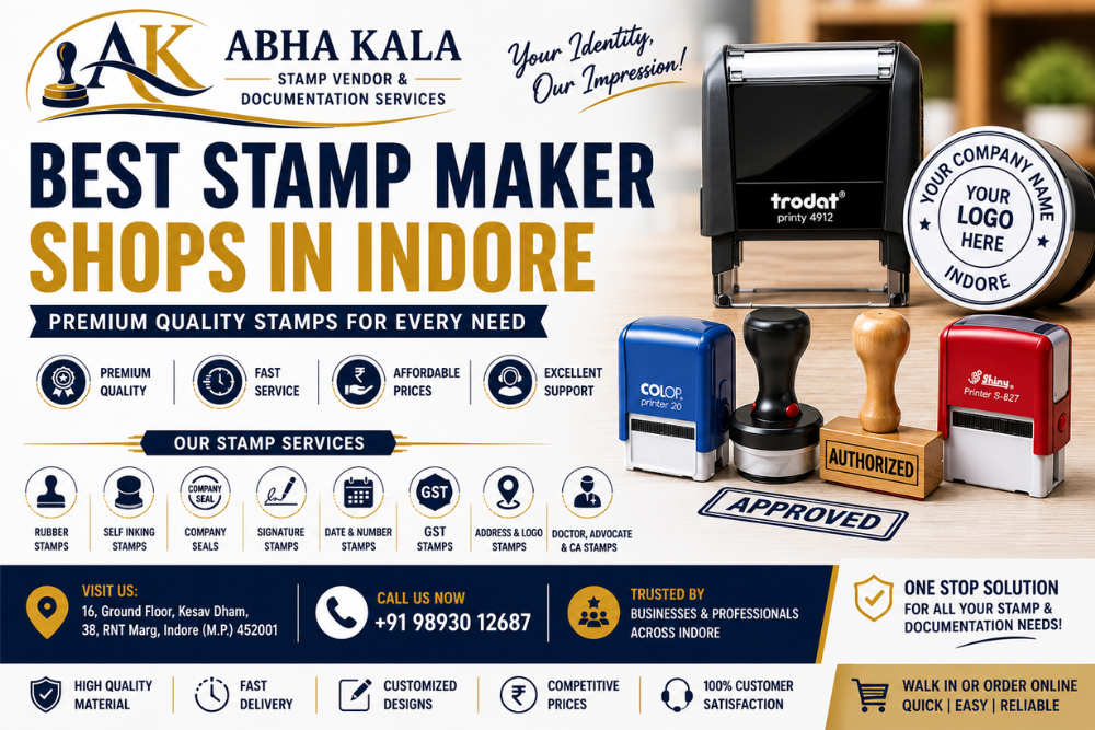 Best Stamp Maker Shops in Indore
