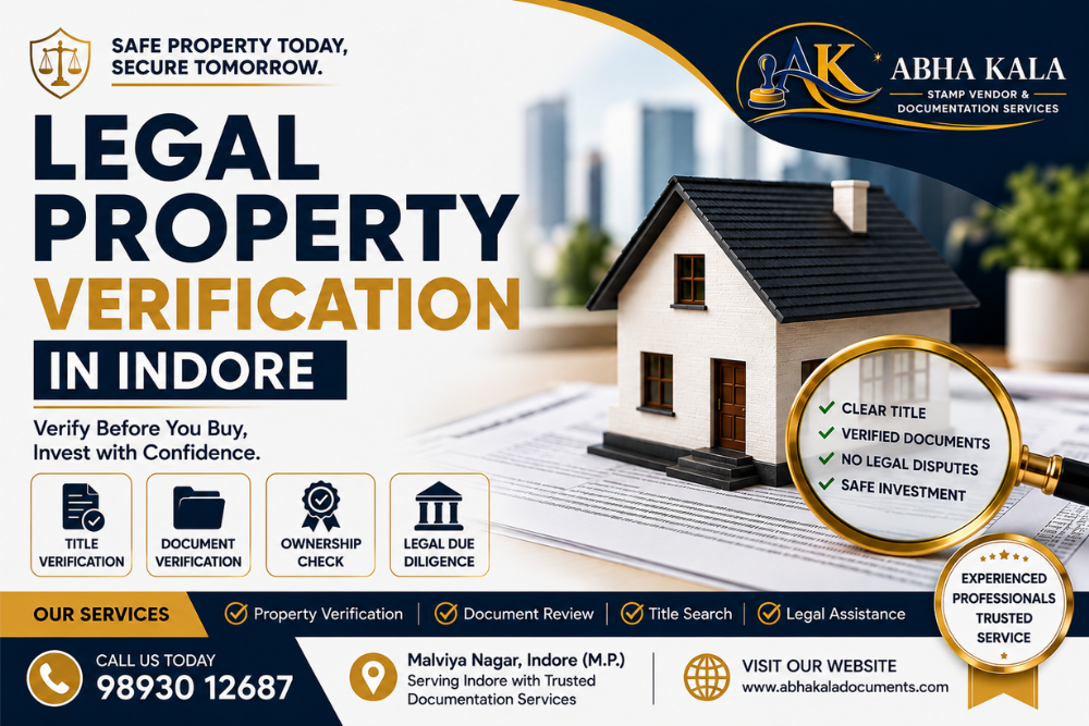Legal Property Verification in Indore: Guide for Safe Property Transactions