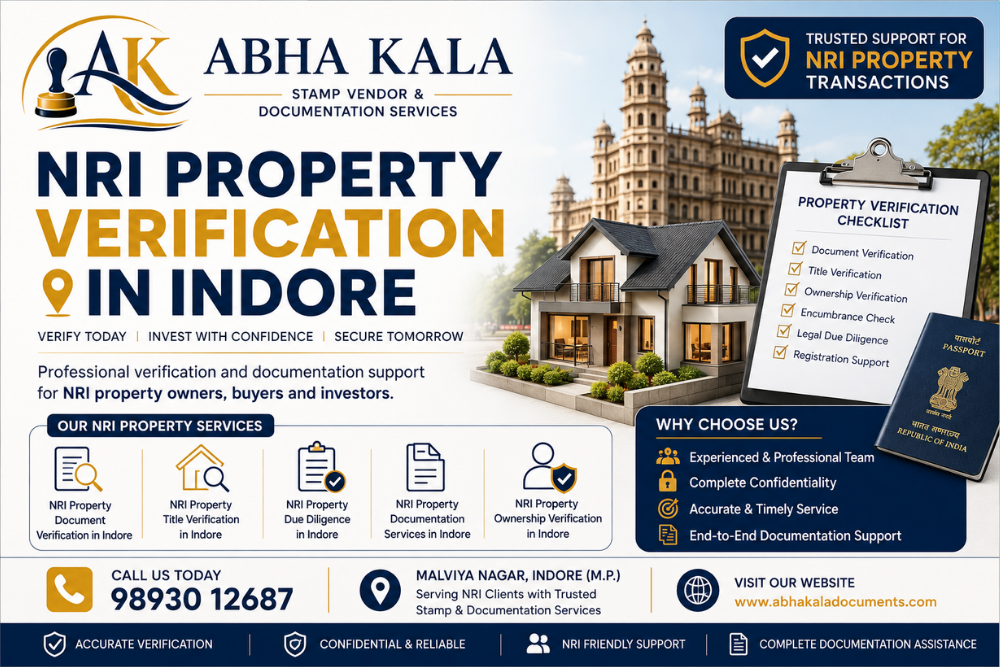 NRI Property Verification in Indore: A Complete Guide for NRIs