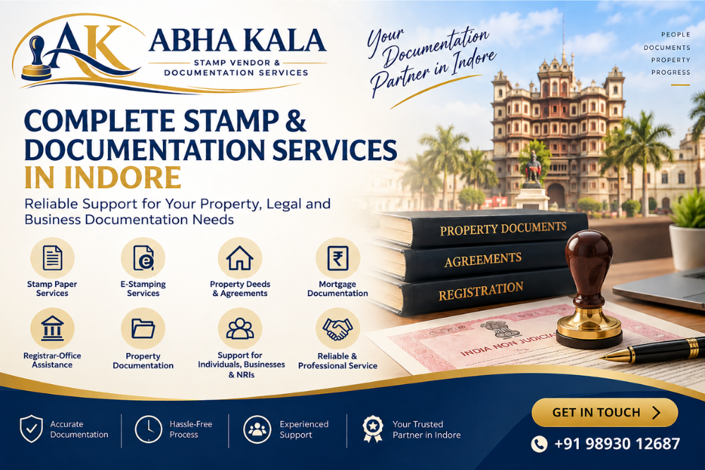 Best Professional Stamp Vendor in Indore: Stamp Paper & E-Stamping Services