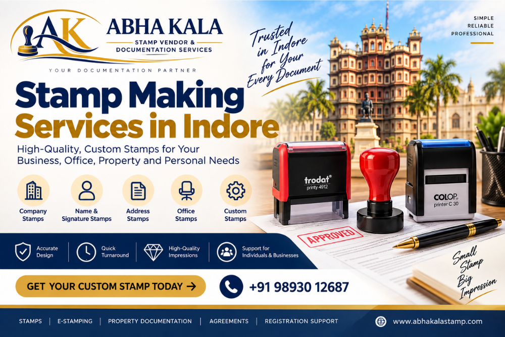 Stamp Making Services in Indore: Professional Custom Stamp Solutions